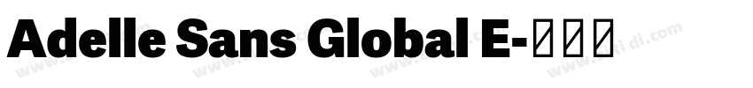 Adelle Sans Global E字体转换